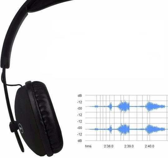 Awei A800BL Wireless / Wired On Ear Headphones with 5 hours of Operation Black