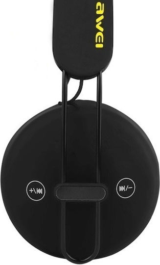 Awei A800BL Wireless / Wired On Ear Headphones with 5 hours of Operation Black