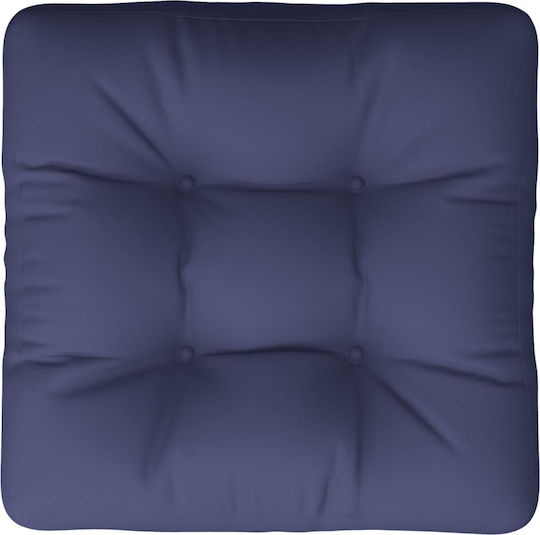 vidaXL Waterproof Bench Cushion for Palette Nautical Blue 60x60cm