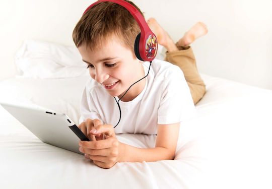 eKids Avengers Жични On Ear Слушалки Червени