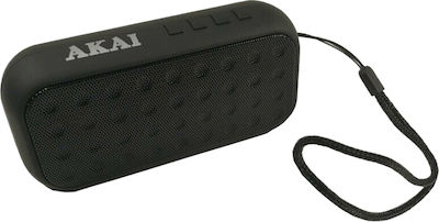 Akai WS-529 Bluetooth-Lautsprecher 3W mit Radio und Batterielaufzeit bis zu 3 Stunden Black