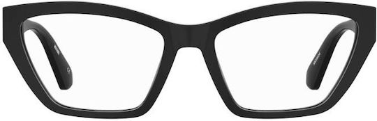 Moschino Plastic Eyeglass Frame Cat Eye Black MOS634 807