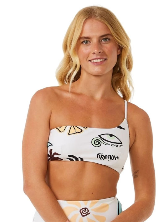 Bikini με έναν Ώμο Εκρού