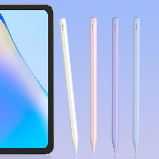 Baseus Smooth Writing 2 Series Dual Charging Digitală Stilou Tactil cu Palm Rejection de culoare Alb SXBC080102