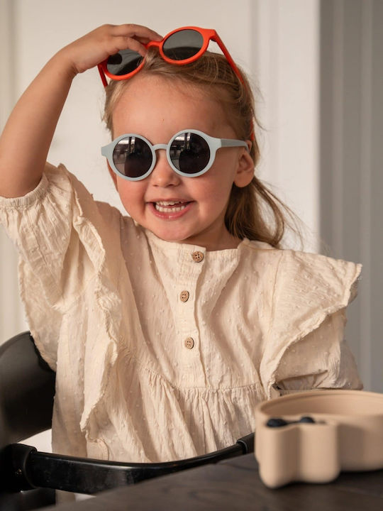 Filibabba Round Kids Sunglasses Blue for 4-7 Years