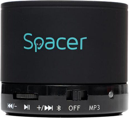 Spacer Topper Bluetooth Speaker 3W with Radio and Battery Life up to 5 hours Black