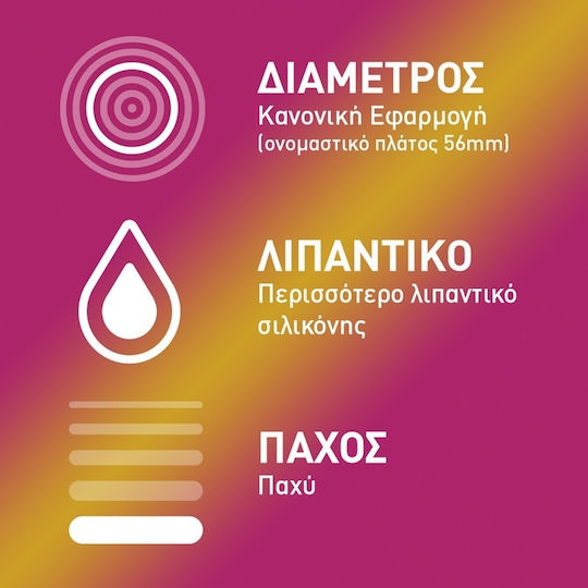 Durex Προφυλακτικά Pleasuremax 30τμχ 56mm με Ραβδώσεις