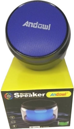 Andowl Ηχείο Bluetooth με Ραδιόφωνο και Διάρκεια Μπαταρίας έως 2 ώρες Μπλε Q-YX223