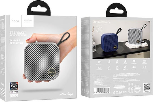 Hoco HC22 Auspicious Ηχείο Bluetooth 5W με Ραδιόφωνο και Διάρκεια Μπαταρίας έως 4 ώρες Γκρι