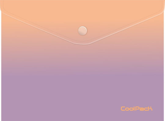 A4 Gradient Berry Button Folder