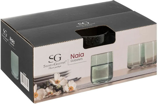 Secret de Gourmet Комплект Чаши За Бяло Вино Стъклени Зелени 300мл 6 Бр