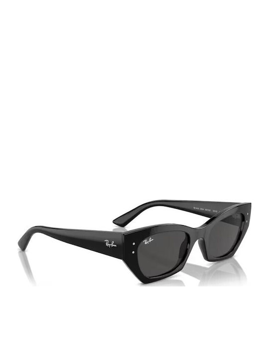 Ray Ban Zena Damen Sonnenbrille mit Schwarz Kunststoff Gestell und Schwarz Linse RB4430 6677/87