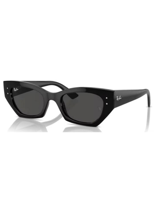 Ray Ban Zena Damen Sonnenbrille mit Schwarz Kunststoff Gestell und Schwarz Linse RB4430 6677/87