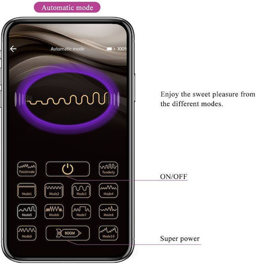 Pretty Love August Double Vibrator with Remote Control 9.5cm Flesh