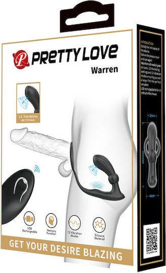 Pretty Love Warren Schwarzer Anal Ring & Vibrator