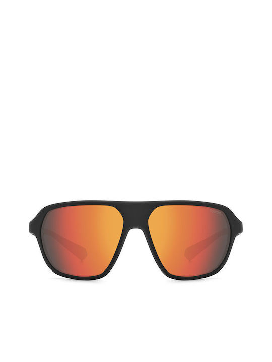 Polaroid Sonnenbrillen mit Schwarz Rahmen und Rot Polarisiert Linse PLD2152/S RC2/OZ