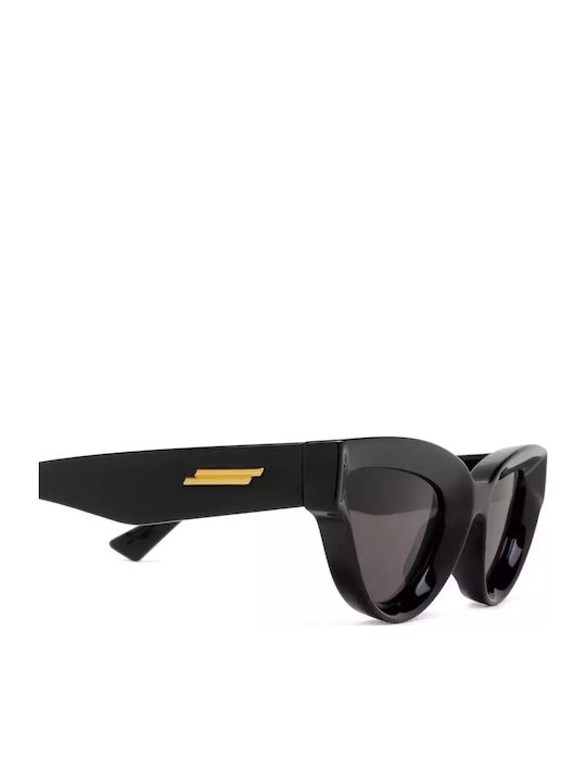 Bottega Veneta Damen Sonnenbrille mit Schwarz Kunststoff Gestell und Schwarz Linse BV1249S 001
