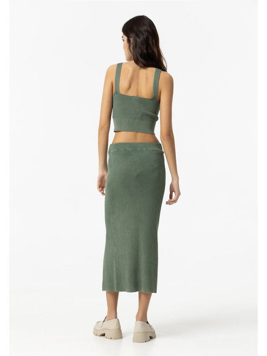 Tiffosi Midi Skirt in Green color