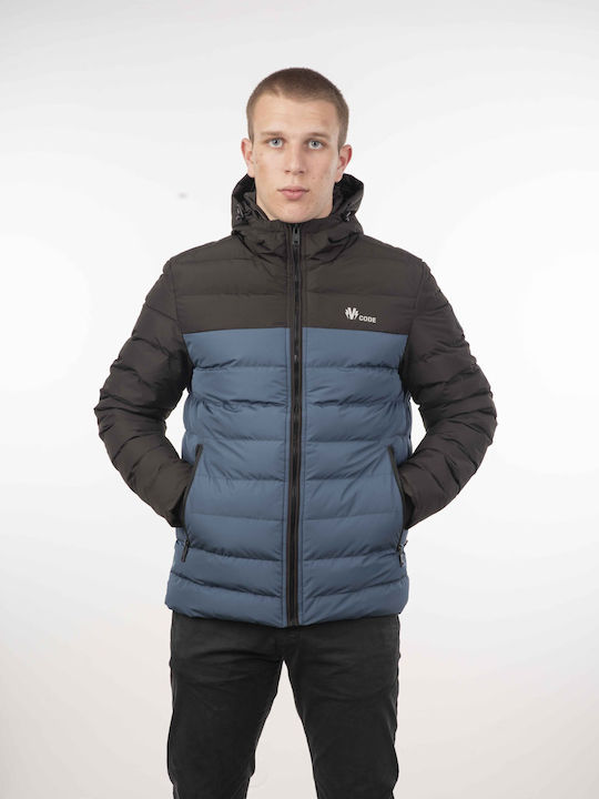 Vcode Sportliche Herrenjacke Winddicht Petrol Blue