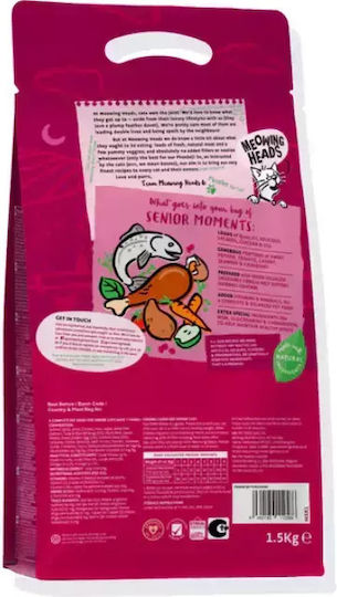 Moments Dry Food for Senior Cats with Salmon / Chicken / Fish / Ton / Vegetables 1.5kg