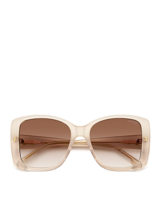 Carrera Damentragen Sonnenbrille mit Beigem Horn umrandetem Rahmen und Gray Verlaufsfarbe Gläser 3030/S SZJ