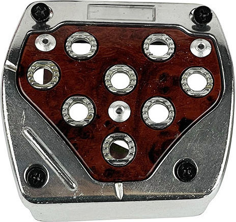 Auto Gs Car Pedal Set Universal Aluminum Brown 5pcs