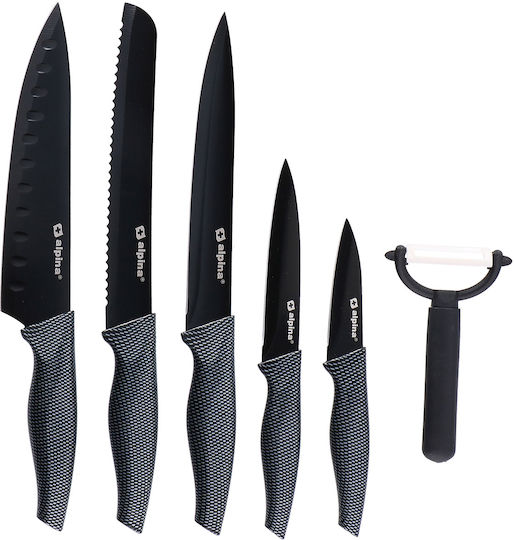 Alpina Appliances Black Messerset aus rostfreiem Stahl 6Stück