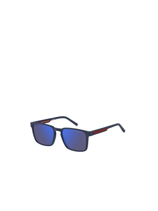 Tommy Hilfiger Sonnenbrillen mit Schwarz Rahmen und Blau Spiegel Linse TH2088/S FLL/VI