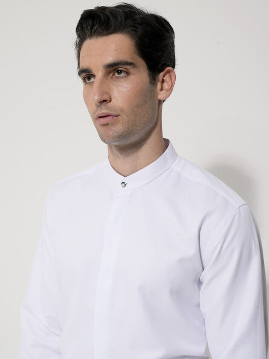 Long-sleeved Cotton Shirt White