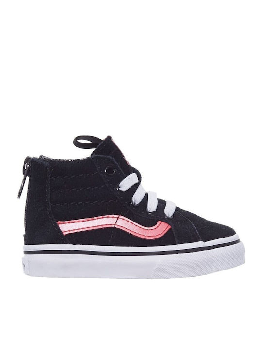 Vans Sk8 Hi Zip Μαύρα