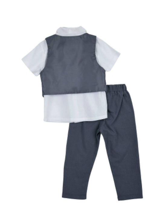 Buddies Kids Set with Pants Summer 2pcs White