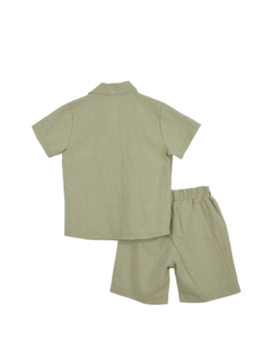 Buddies Kids Set with Shorts Summer 2pcs White