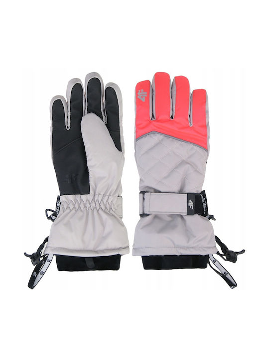 4F Kids Ski & Snowboard Gloves Gray