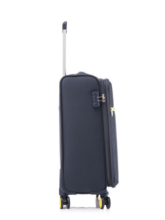 Cardinal Oblivion Mittlerer Stoffkoffer Marineblau mit 4 Räder Höhe 60cm