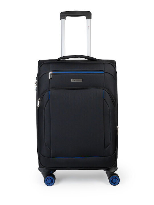 Cardinal Spectra Cabin Fabric Black Suitcase With 4 Wheels Height 50cm