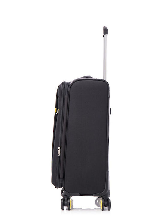 Cardinal Oblivion Cabin Travel Suitcase Fabric Black with 4 Wheels Height 50cm 5100/50