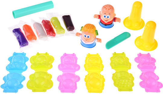 Creative Set Plastic Mass 6 Colors Animals Molds Za4651
