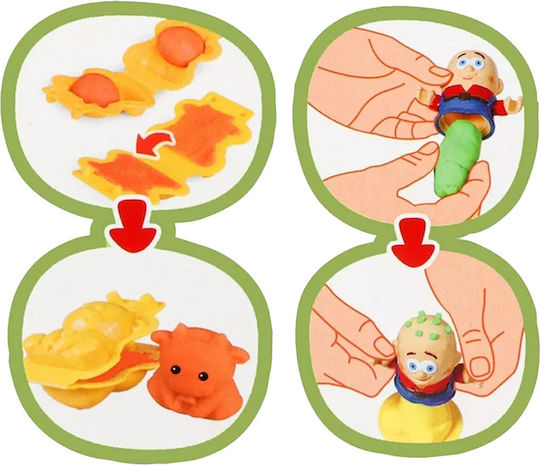 Creative Set Plastic Mass 6 Colors Animals Molds Za4651