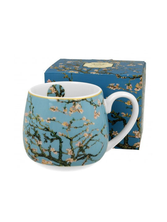 Van Gogh - Almond Blossoms Tasse aus Porzellan Blau 430ml 1Stück