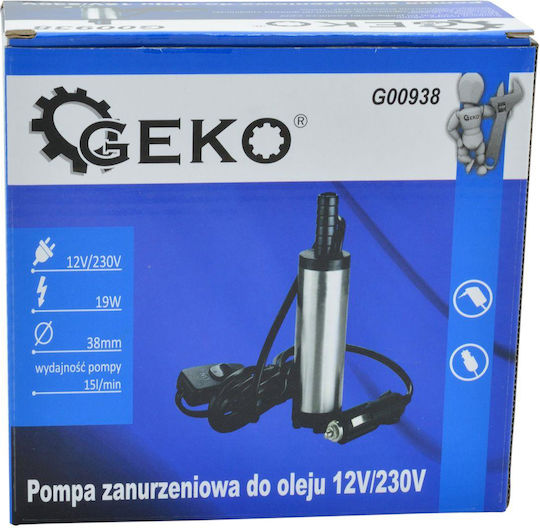 Geko Elektrische Kraftstoffpumpe Für Autos Öl Benzin 12V 19W