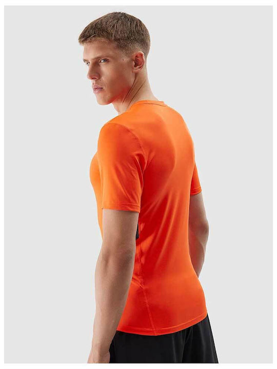 4F Functional Men's Athletic T-shirt Short Sleeve Orange