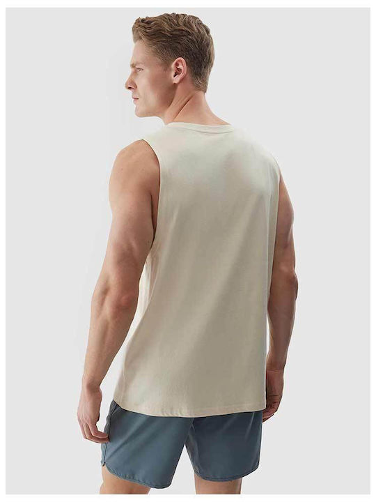 4F Men's Sleeveless Blouse Beige