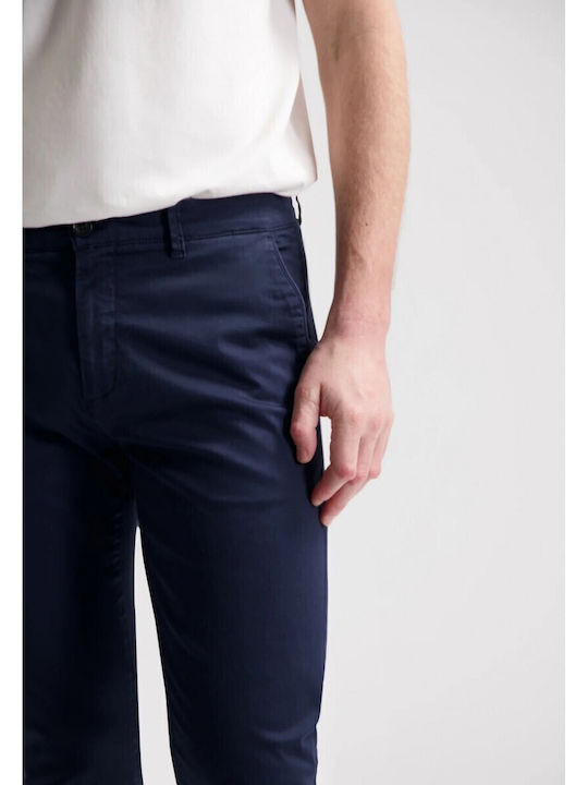Trousers Chino in Slim Fit Navy Blue