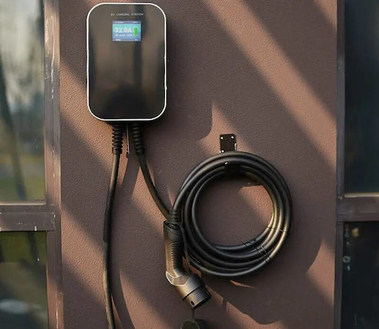 Extralink Wall Mounted Three-Phase 22kW Charging Station with Built-in Cable Type 2 (EX.31896)