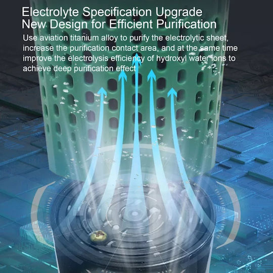Purificator portabil profesional Purificator portabil de tip capsulă verde Tip de sterilizare automată Sterilizare dezinfecție Purificator de curățare a alimentelor Fructe legume carne Carne Rezistent la apă Wirel Charging
