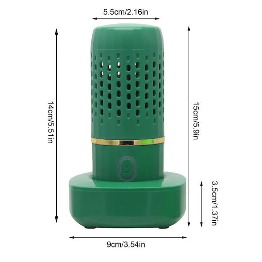 Purificator portabil profesional Purificator portabil de tip capsulă verde Tip de sterilizare automată Sterilizare dezinfecție Purificator de curățare a alimentelor Fructe legume carne Carne Rezistent la apă Wirel Charging