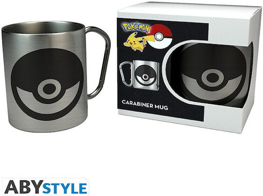 GB eye Pokémon: Чашата Ball, метална, сребриста, 230 ml GB eye Pokémon: Чашата Ball, метална, сребриста, 230 ml