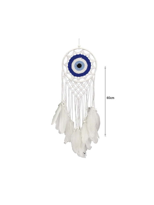 Decorative Dreamcatcher Handmade White Fabric 60x60cm
