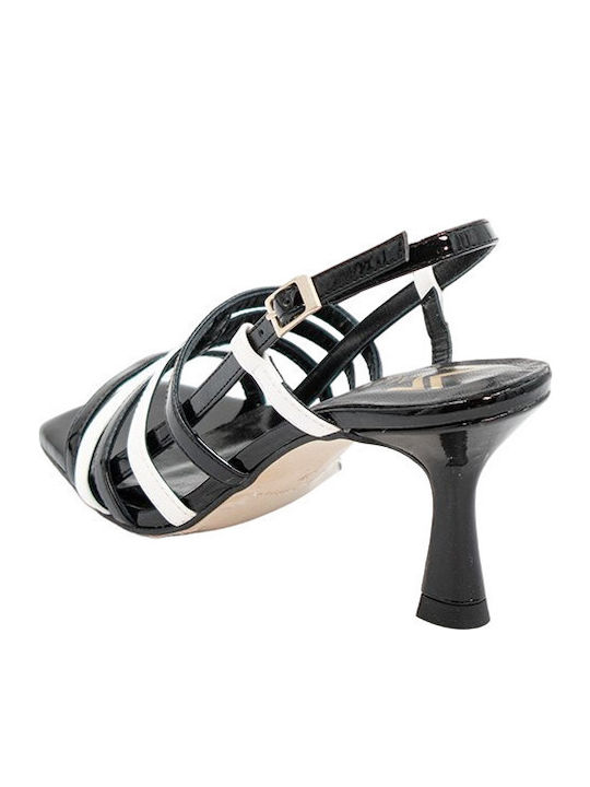 Sandals from Patent Leather Black