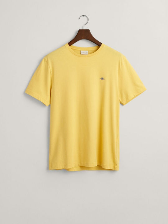 Gant Herren T-Shirt Kurzarm Yellow